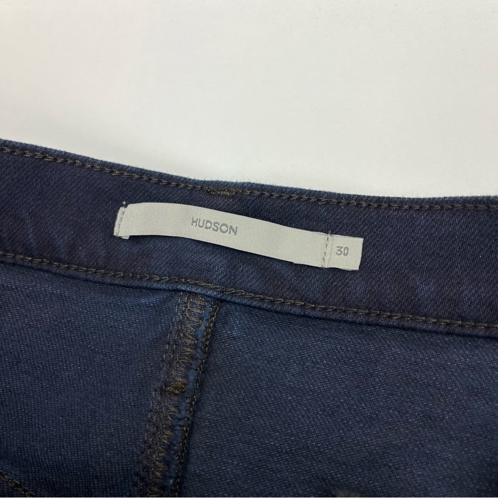 Hudson Jeans Reconstructed Skirt Womens Size 30 Dark‎ Blue Denim Zipper NEW - Picture 2 of 12